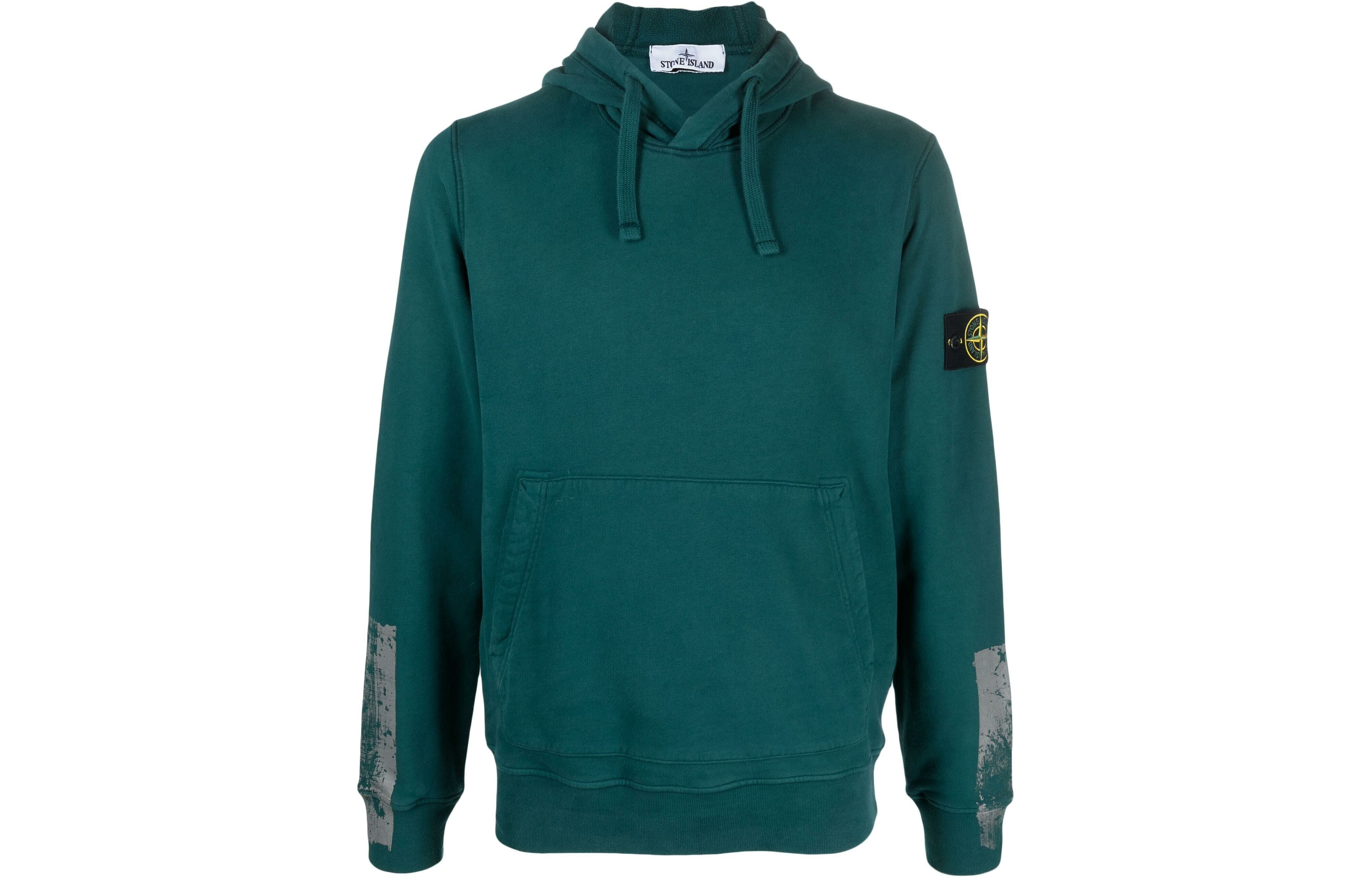 【代購】STONE ISLAND Compass-motif Cotton Hoodie