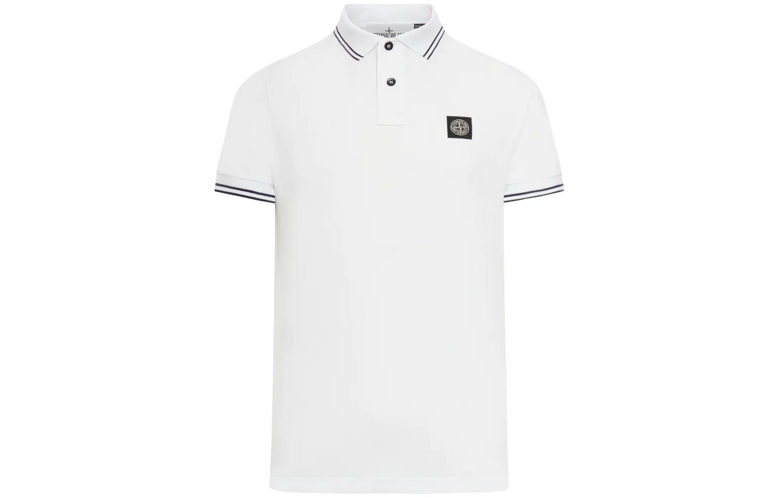 【代購】STONE ISLAND Logo Patch Short-Sleeved Polo Shirt