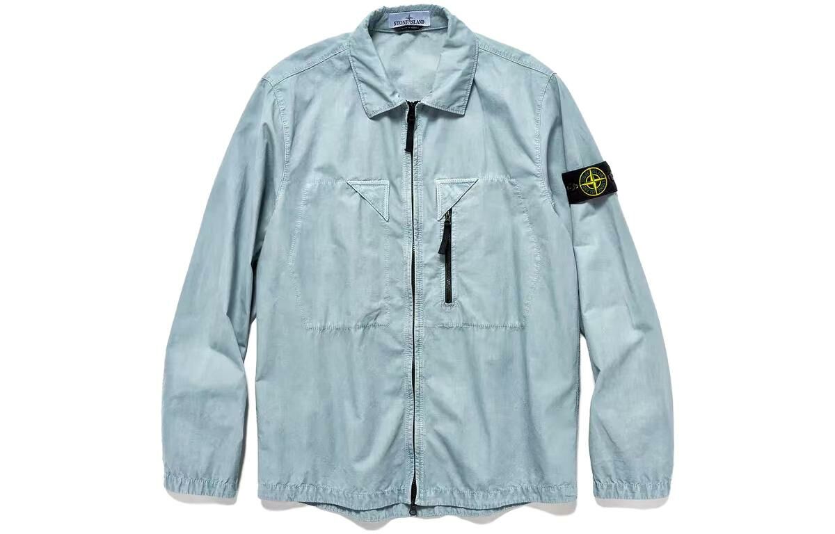 【代購】STONE ISLAND Jackets Coats Unisex Light Blue