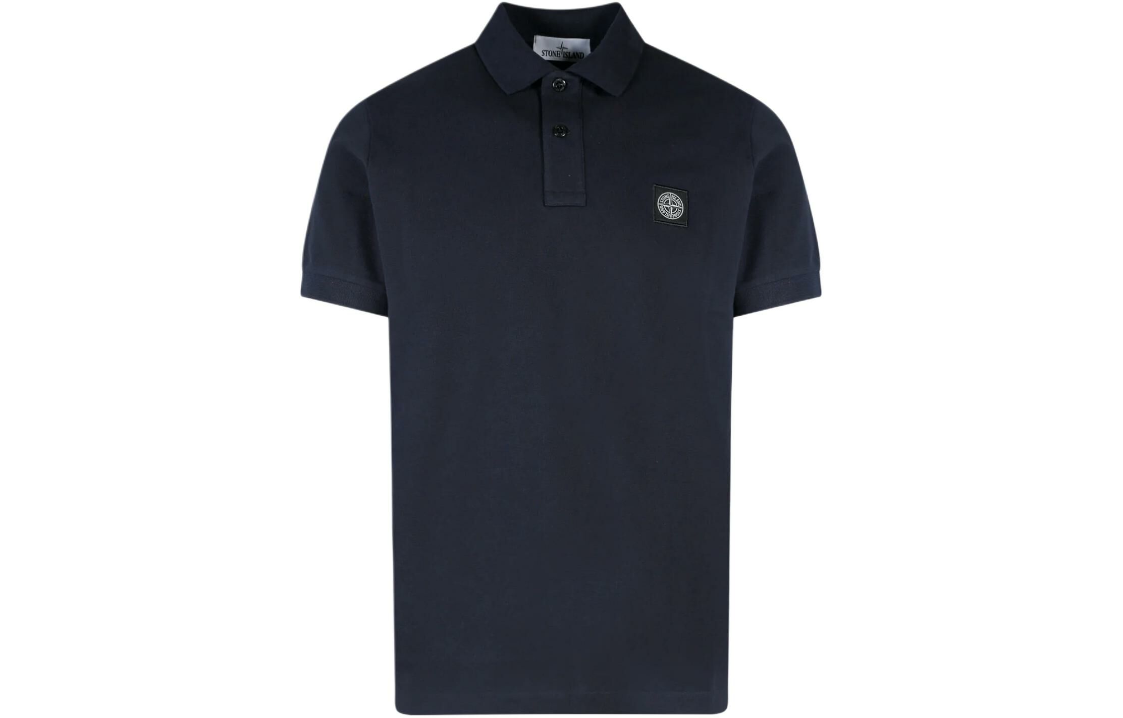 【代購】STONE ISLAND Logo Patch Short-Sleeved Polo Shirt