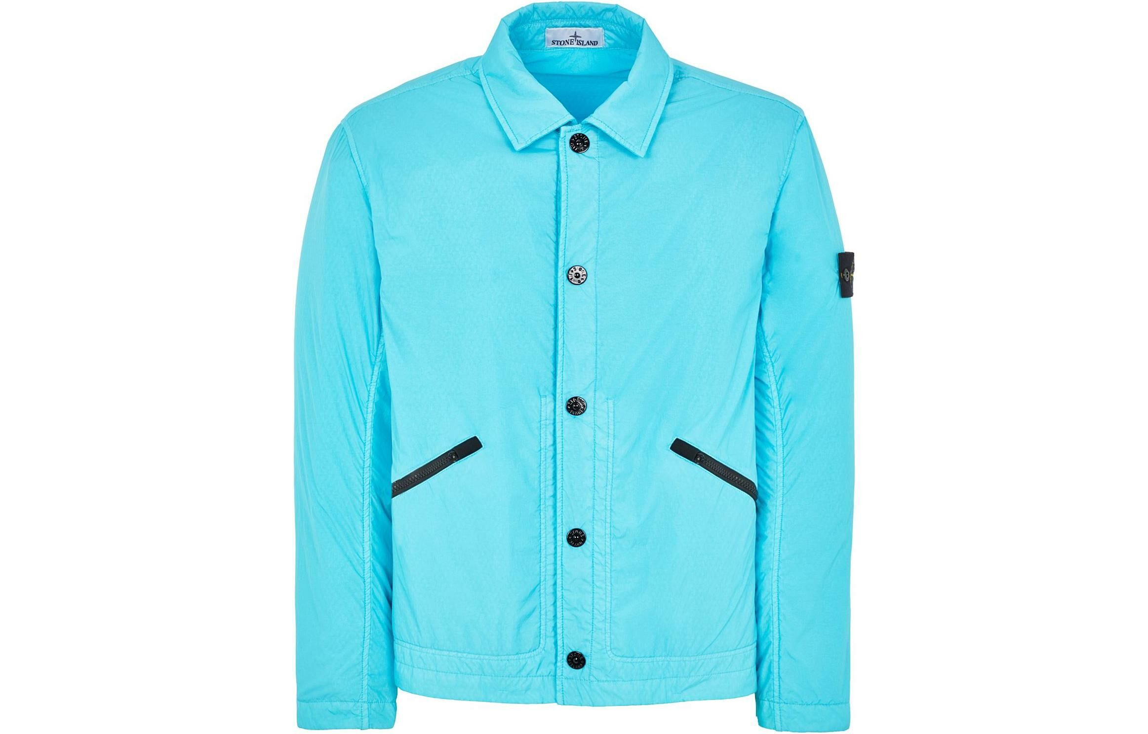【代購】STONE ISLAND SS23 Jackets Coats Men's Turquoise