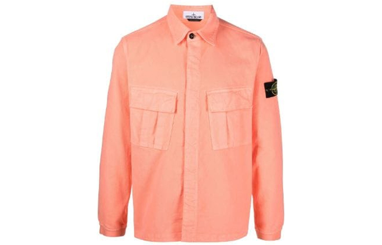 【代購】STONE ISLAND Shirts Men Pink Salmon