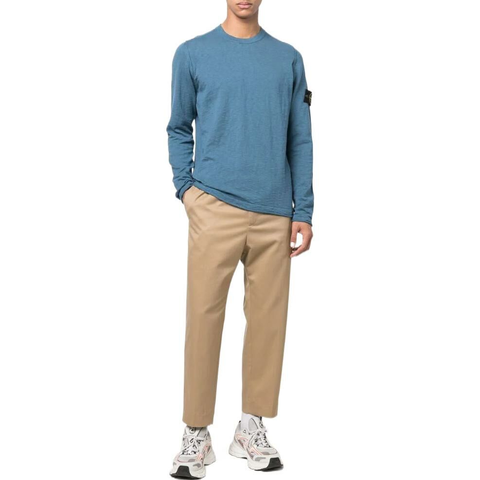 【代購】STONE ISLAND Compass-badge Rolled-trim Jumper