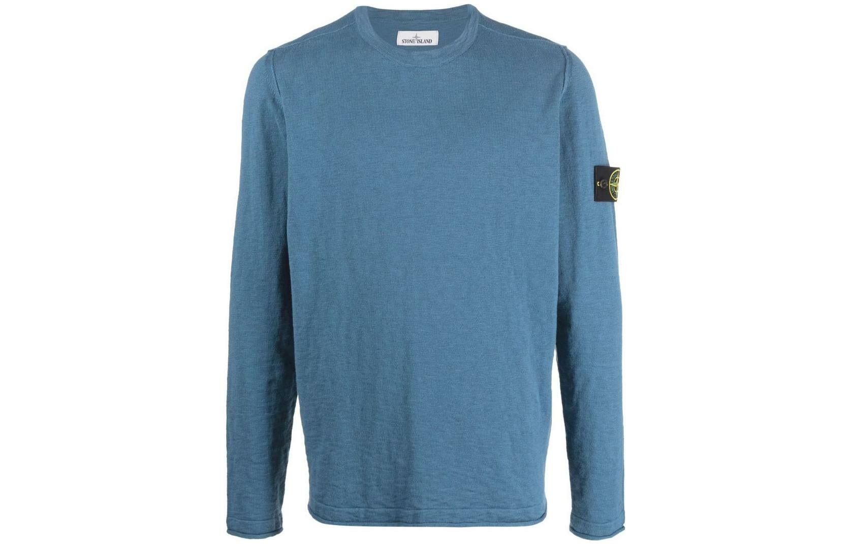 【代購】STONE ISLAND Compass-badge Rolled-trim Jumper
