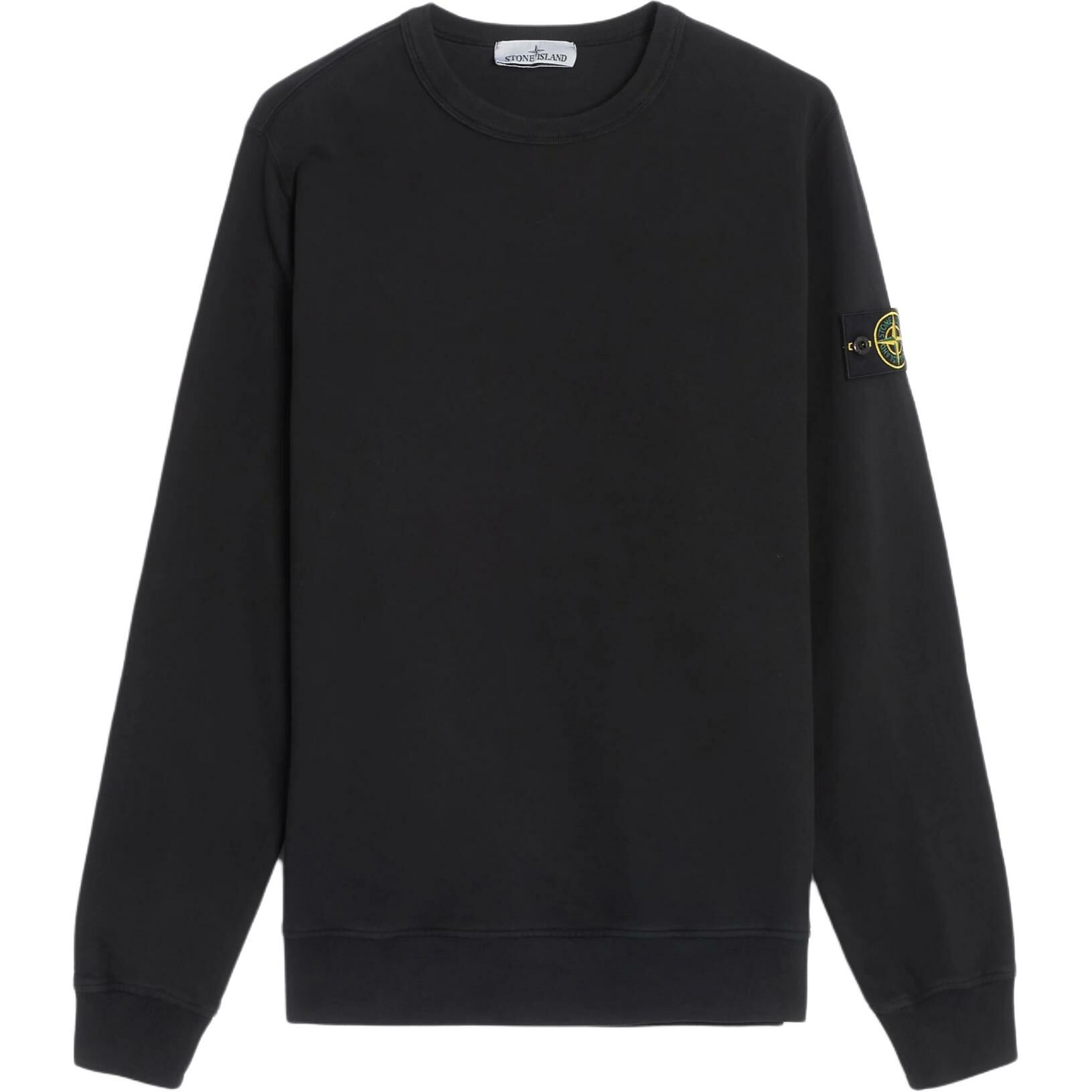 【代購】STONE ISLAND FW23 Compass-badge Cotton Sweatshirt Black