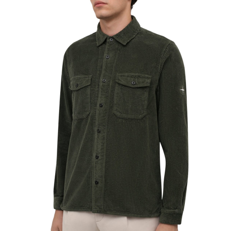 【代購】STONE ISLAND Shirt Men's Army Green