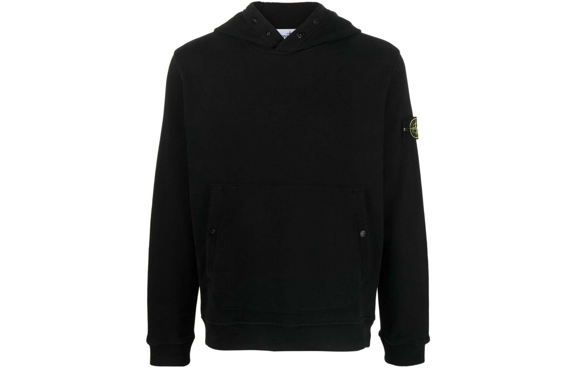 【代購】STONE ISLAND Logo Patch Long-Sleeved Hoodie