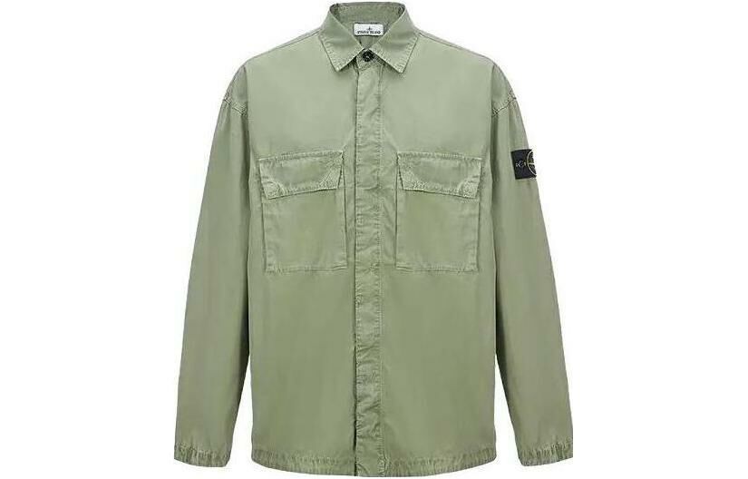 【代購】STONE ISLAND Shirt Men's Sage Green
