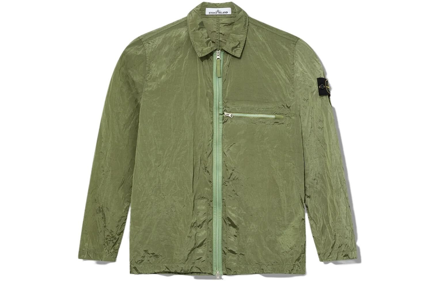 【代購】STONE ISLAND Logo Patch Zipped Jacket