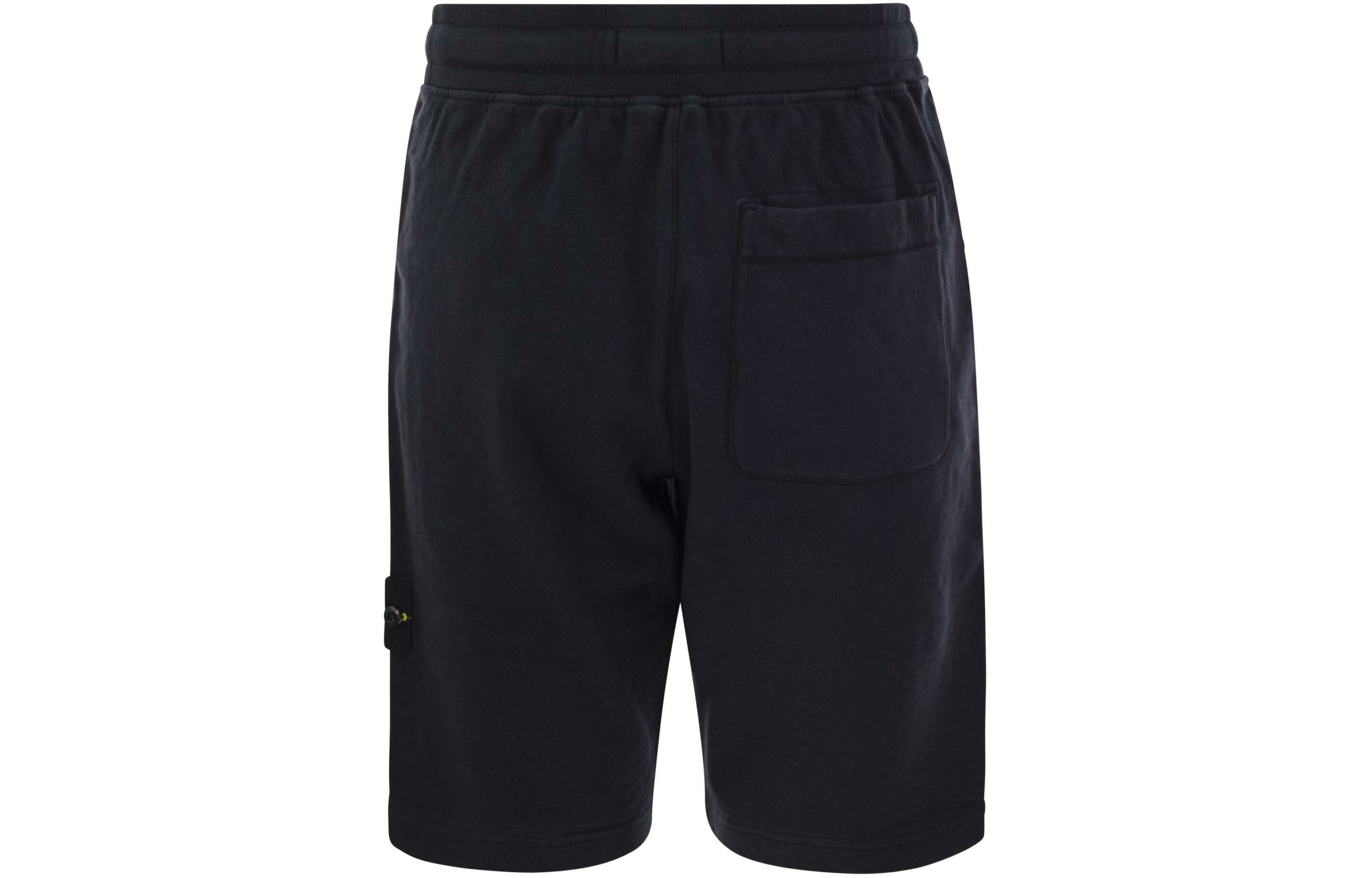 【代購】STONE ISLAND Logo Patch Drawstring Bermuda Shorts