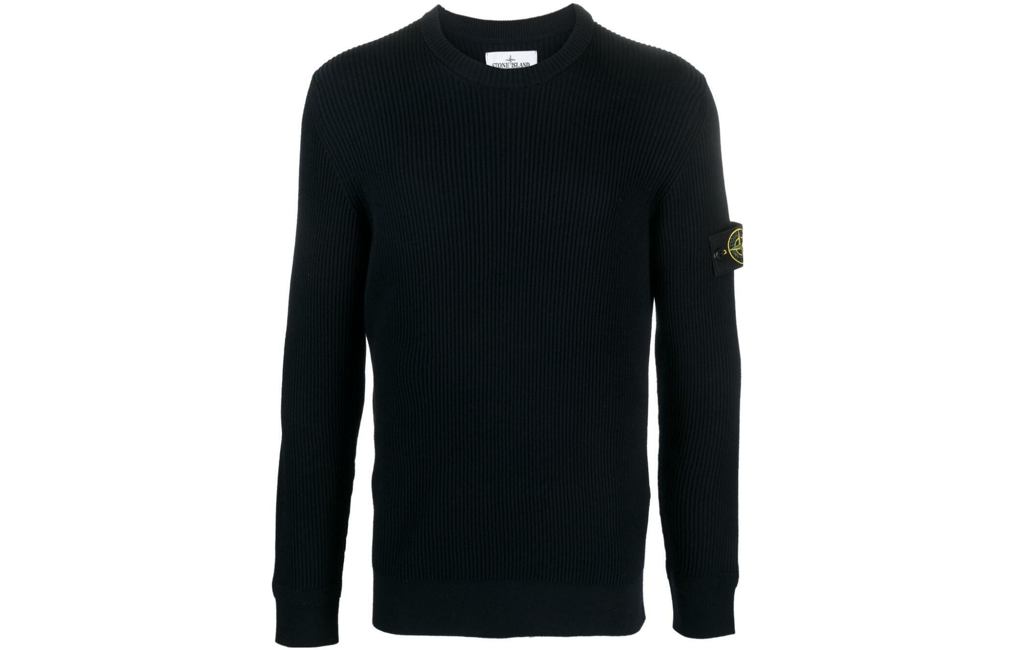 【代購】STONE ISLAND Logo Patch Crewneck Knitted Jumper
