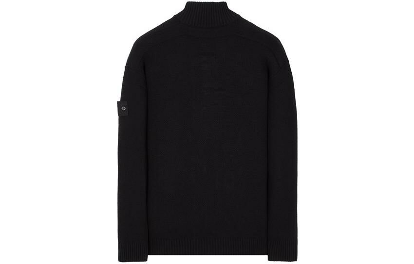 【代購】STONE ISLAND Logo-patch Virgin Wool Roll-neck Jumper