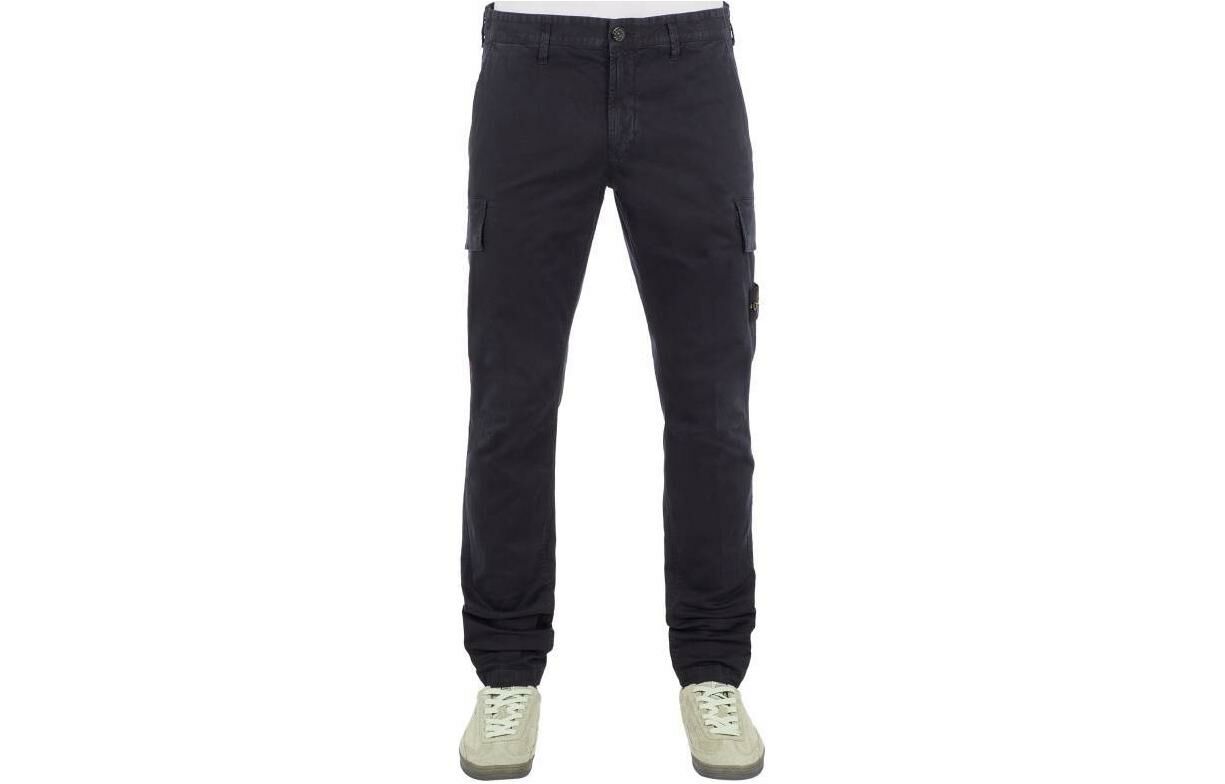 【代購】STONE ISLAND Cargo Pants Men's Black