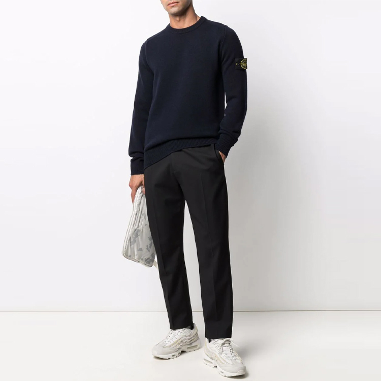 【代購】STONE ISLAND Sweaters Men Navy Blue