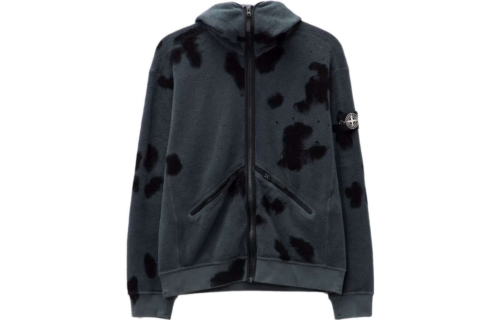 【代購】STONE ISLAND Velvet-feel Coat Unisex Smoke Gray