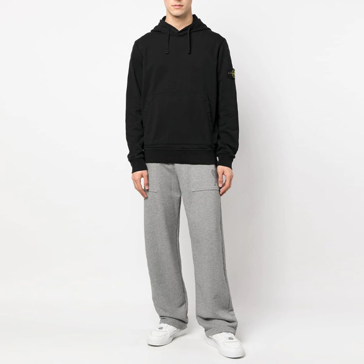 【代購】STONE ISLAND Logo Patch Drawstring Hoodie