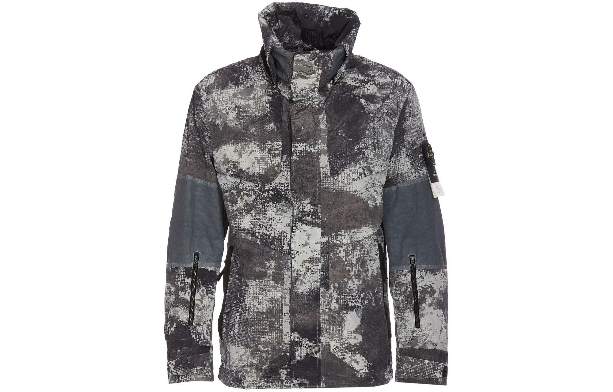 【代購】STONE ISLAND Camouflage Printed Logo Patch Jacket