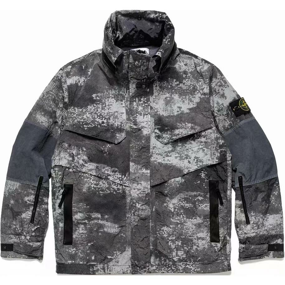 【代購】STONE ISLAND Camouflage Printed Logo Patch Jacket