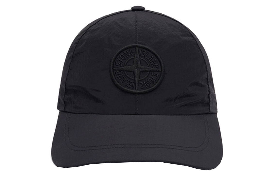【代購】STONE ISLAND Nylon Baseball Caps Unisex Black