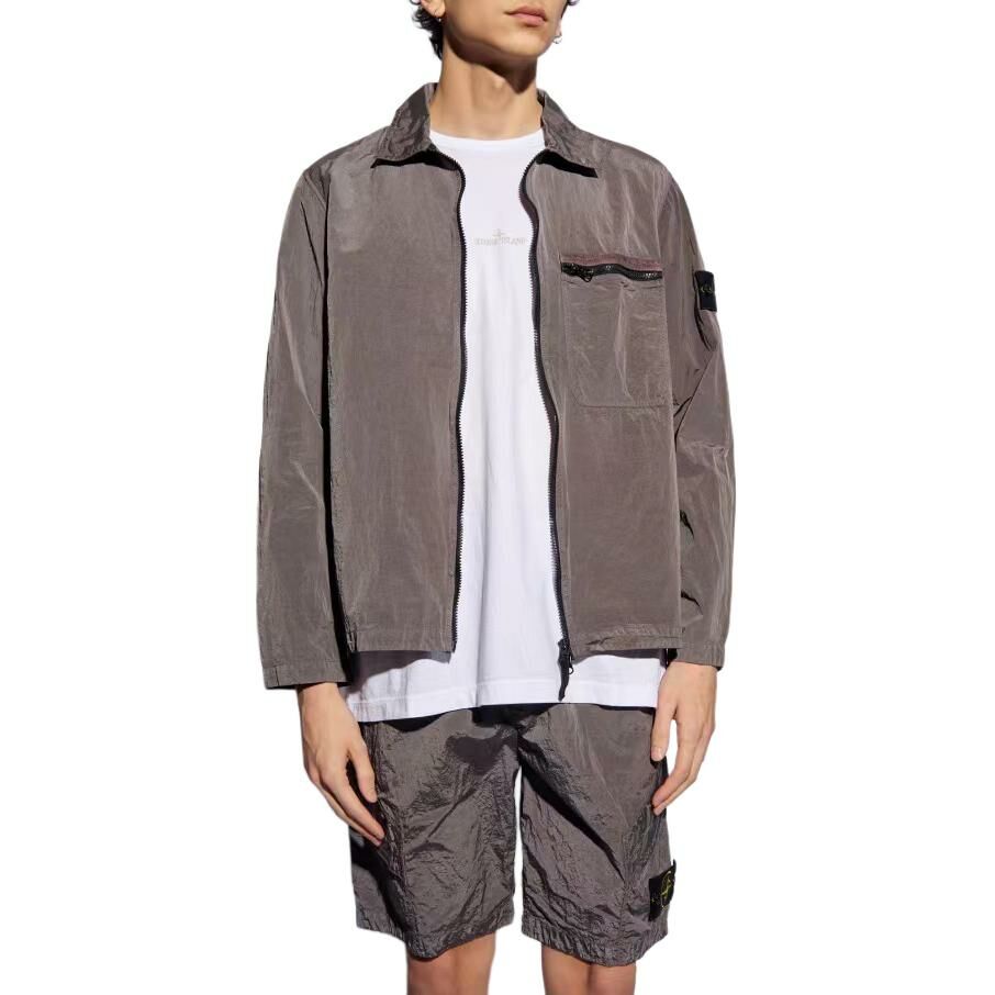 【代購】STONE ISLAND Zip-up Shirt Jacket