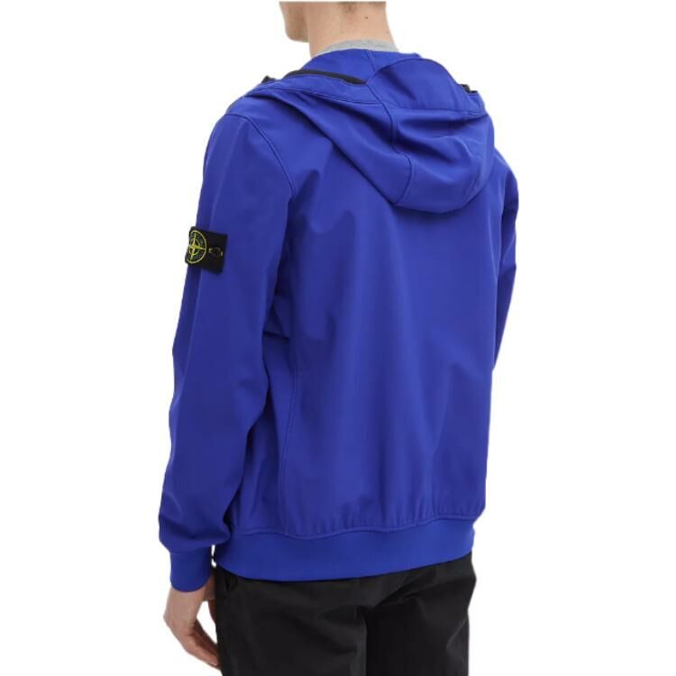 【代購】STONE ISLAND Logo Patch Zip-Up Jacket