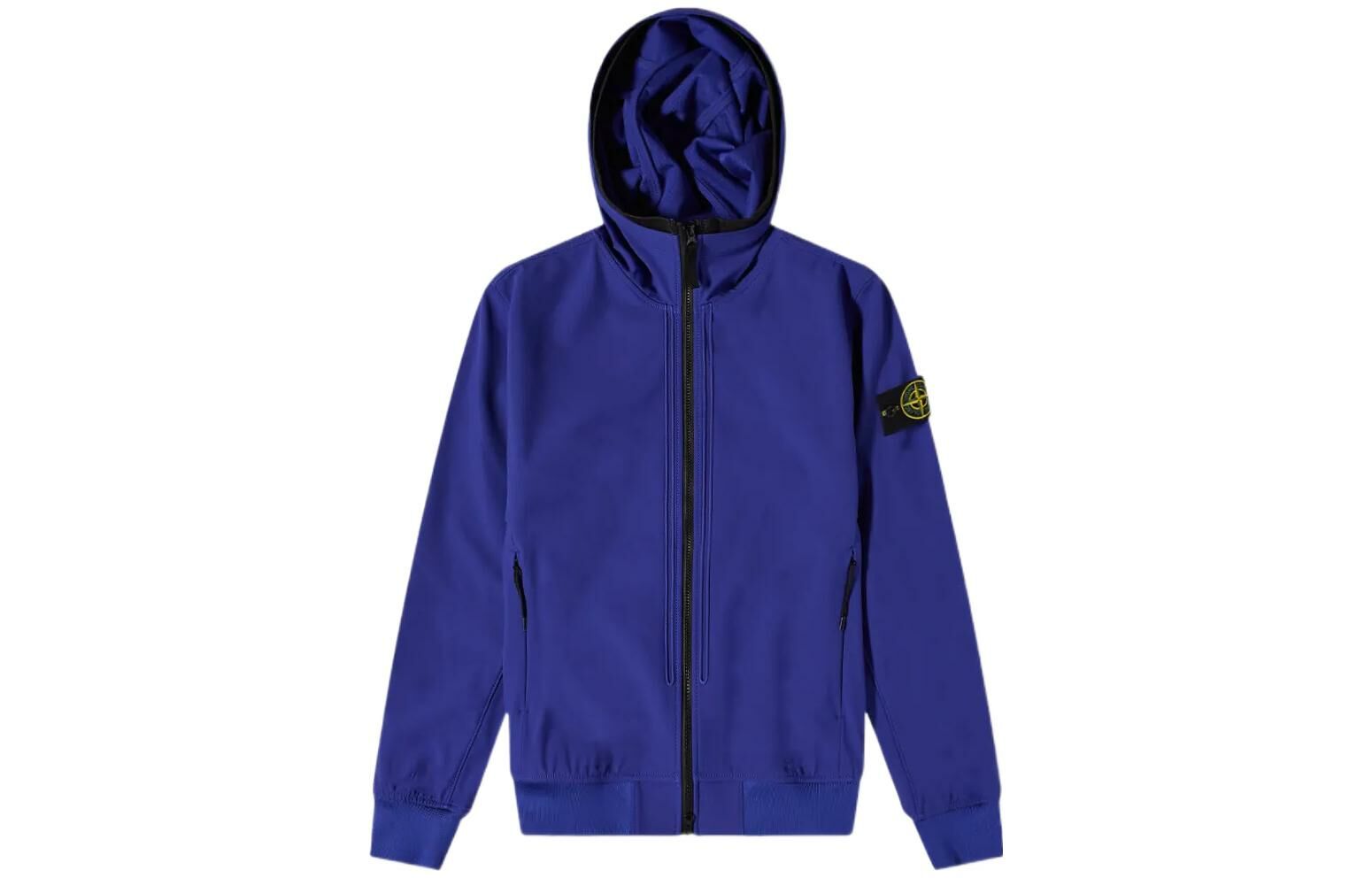 【代購】STONE ISLAND Logo Patch Zip-Up Jacket