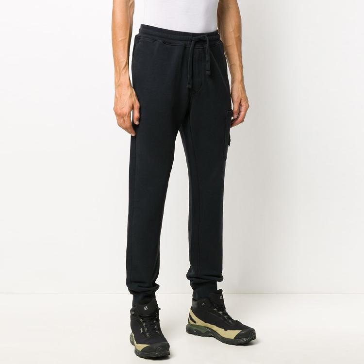 【代購】STONE ISLAND Knitted Sports Pants Men's Marine Blue
