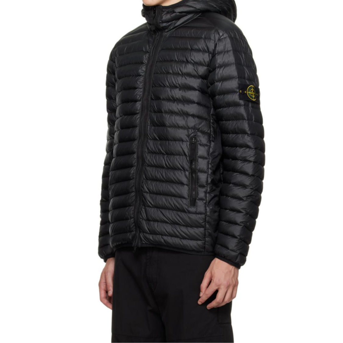 【代購】STONE ISLAND Compass-patch Hooded Padded Jacket