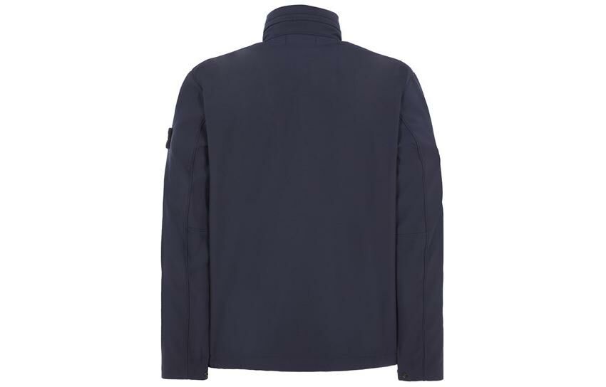 【代購】STONE ISLAND Funnel-Neck Logo Patch Jacket