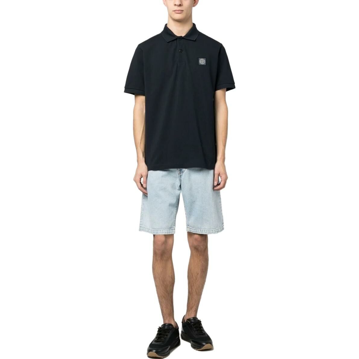 【代購】STONE ISLAND Polo Shirts Men Marine Blue
