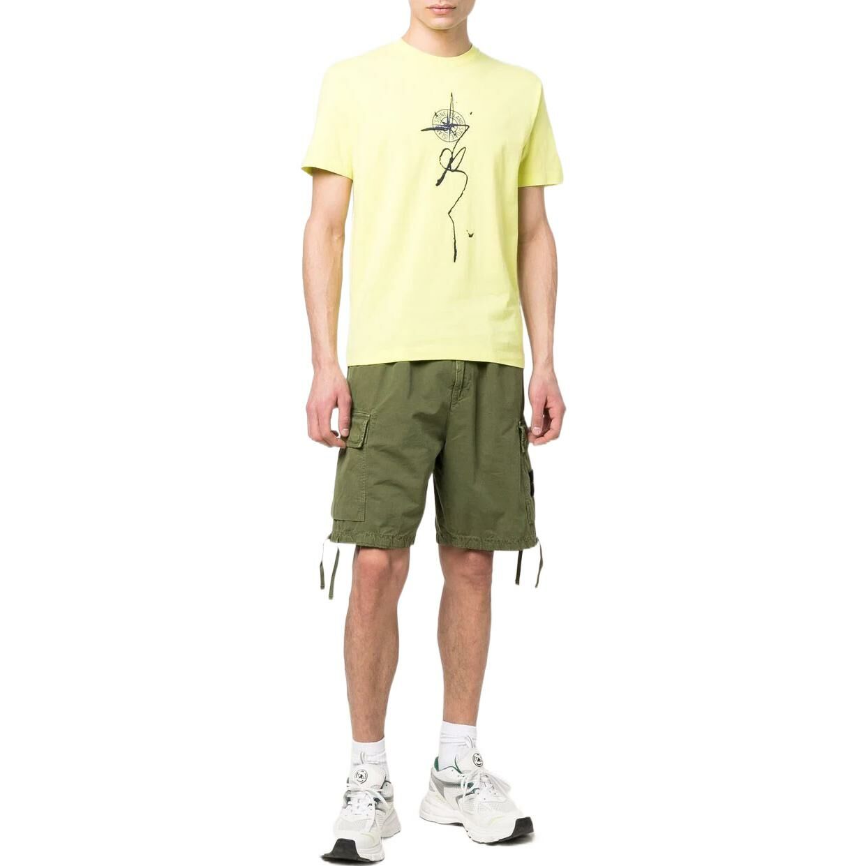 【代購】STONE ISLAND Casual Shorts Men Green