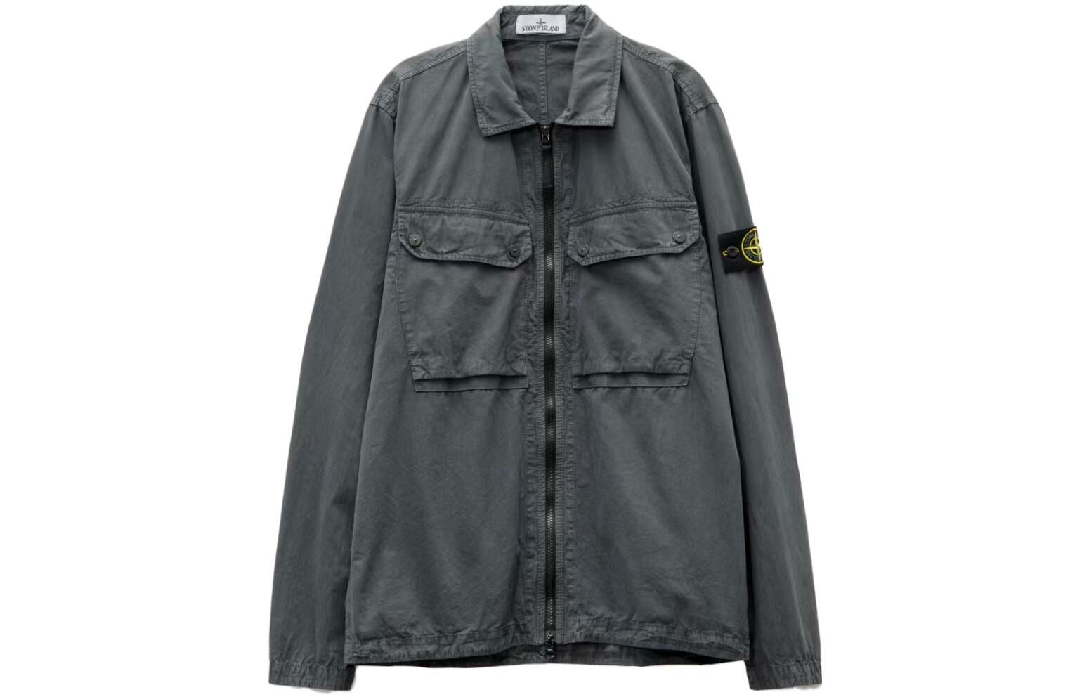 【代購】STONE ISLAND Shirt Men's Lead Gray