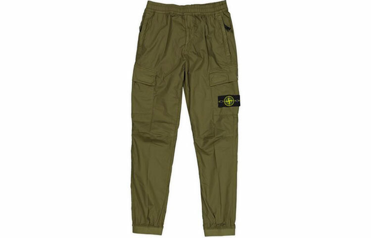 【代購】STONE ISLAND SS21 Casual Pants Men's Army Green