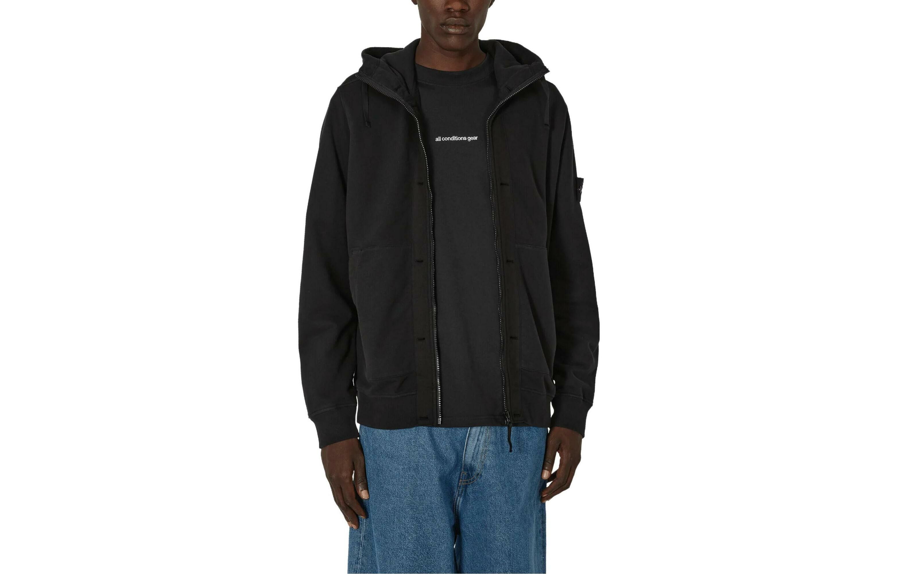 【代購】STONE ISLAND Jackets Coats Men's Black