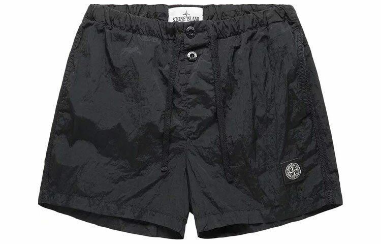 【代購】STONE ISLAND Logo Patch Drawstring Swim Shorts