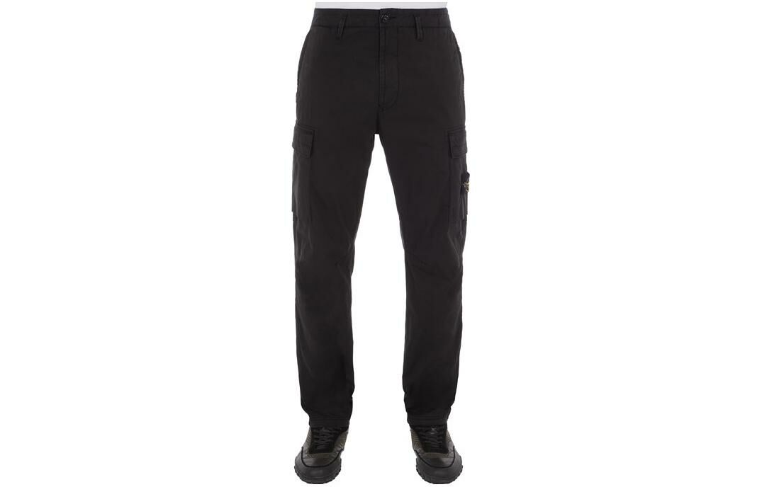 【代購】STONE ISLAND Cargo Pants Men's Black