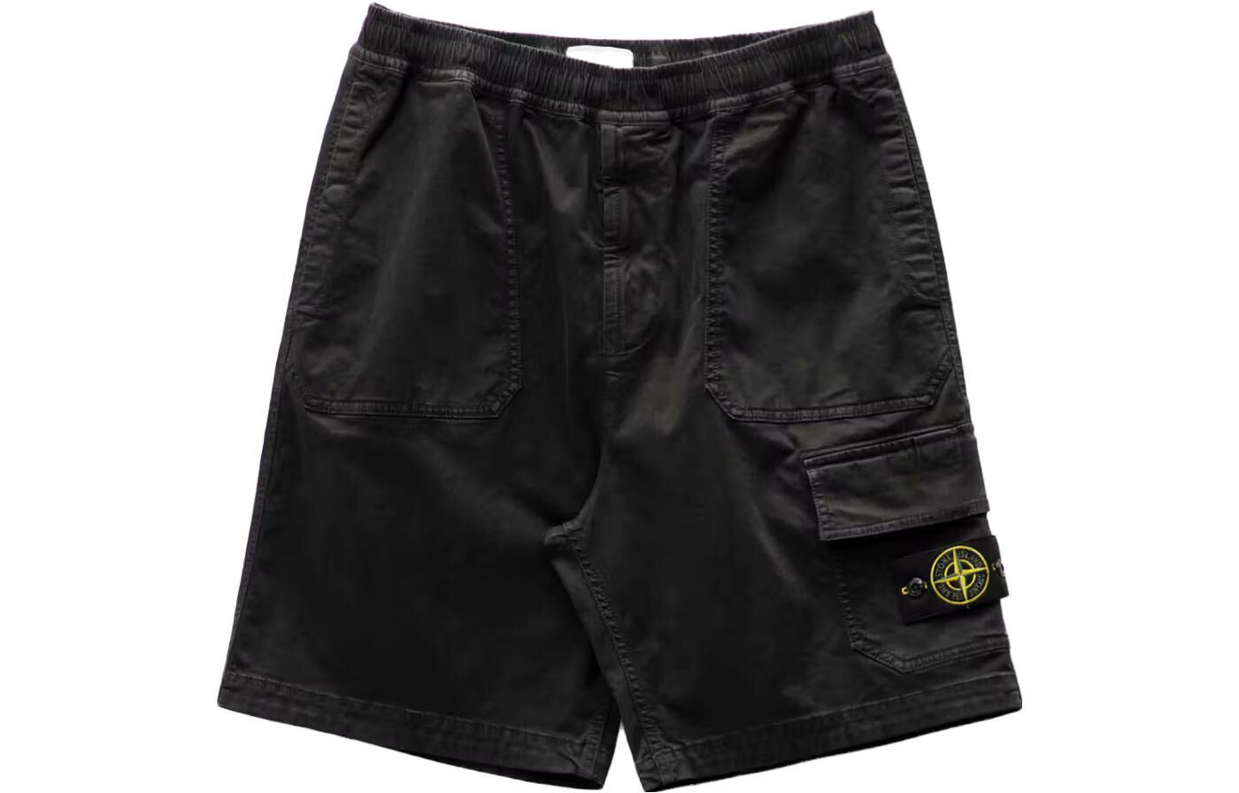 【代購】STONE ISLAND Cargo Shorts Unisex Black