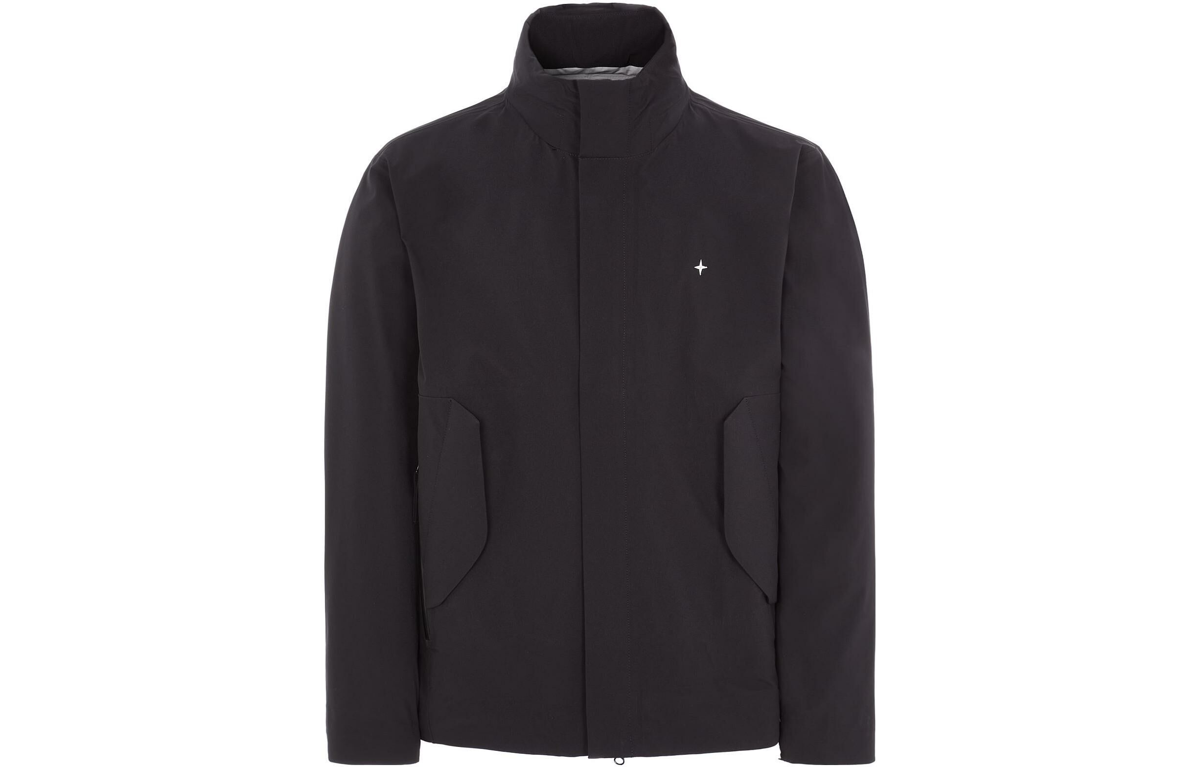 【代購】STONE ISLAND Logo Embroidered High-Neck Jacket