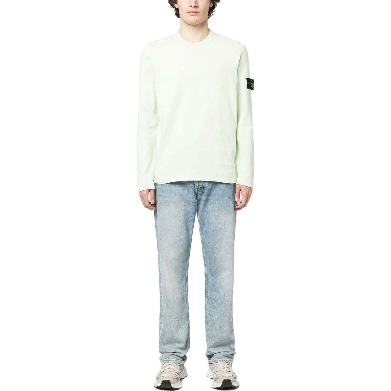 【代購】STONE ISLAND Logo-patch Long-sleeve Sweatshirt