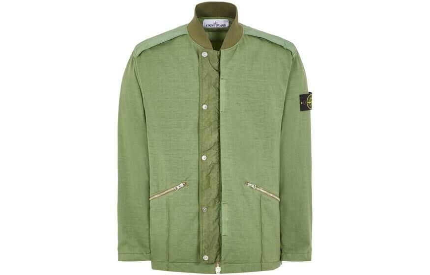 【代購】STONE ISLAND Mixed Fabric HYPE-TC Series SS23 Jackets Coats Men's Sage Green