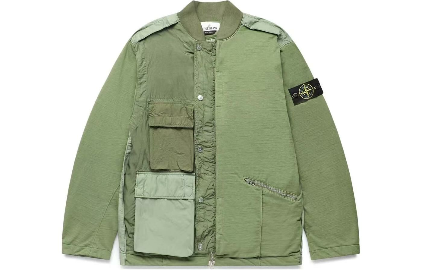【代購】STONE ISLAND Mixed Fabric HYPE-TC Series SS23 Jackets Coats Men's Sage Green