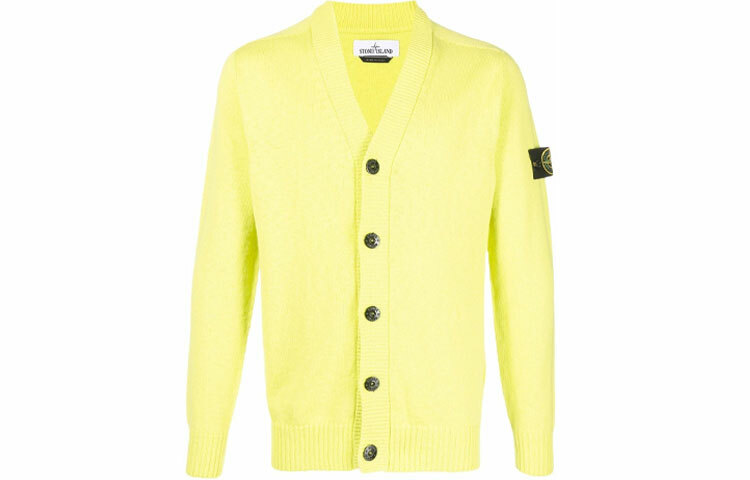 【代購】STONE ISLAND SS22 Fitted Knitwear Men's Yellow