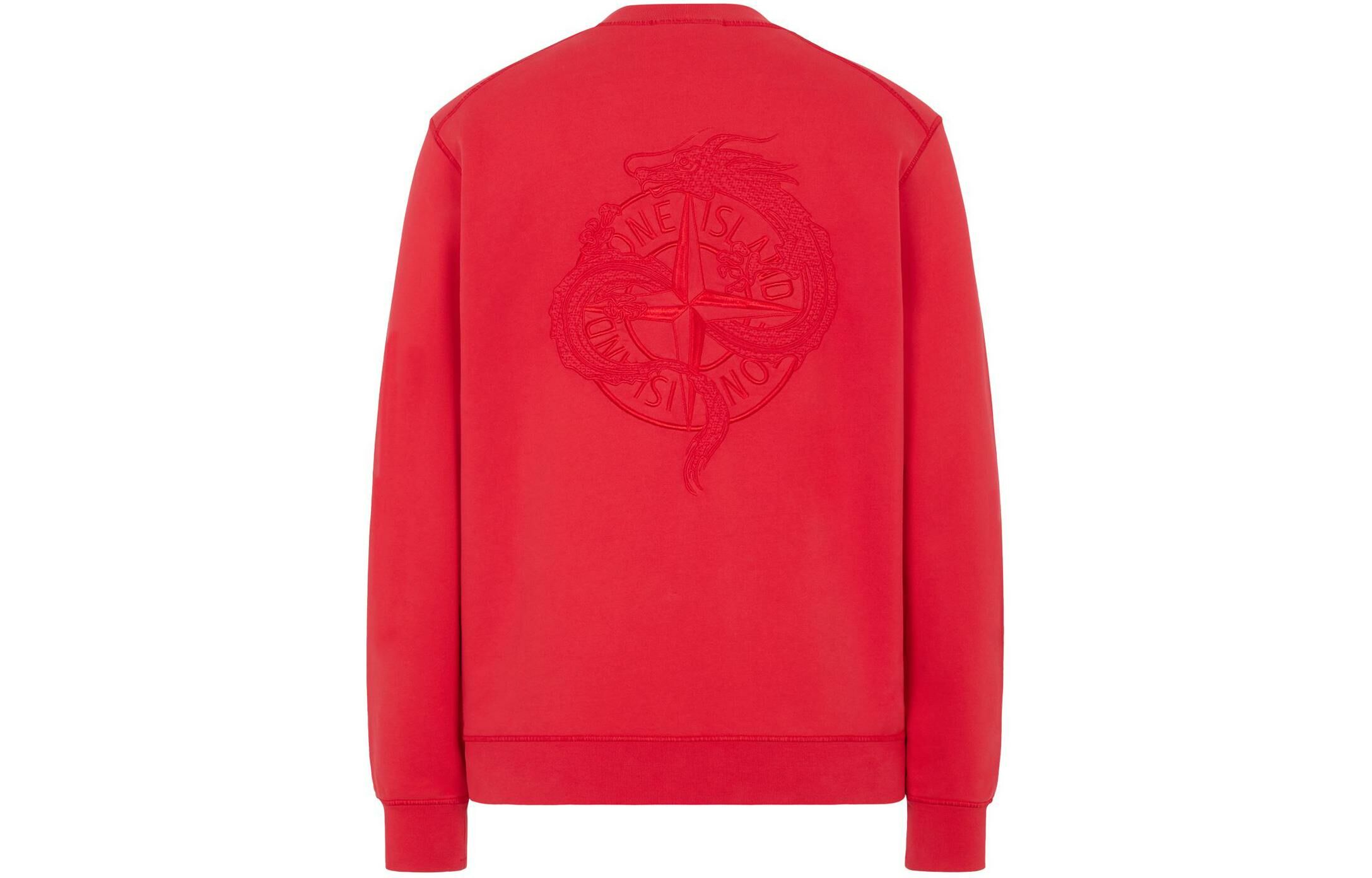 【代購】STONE ISLAND Year Of The Dragon Special Series Sweatshirt Unisex Red