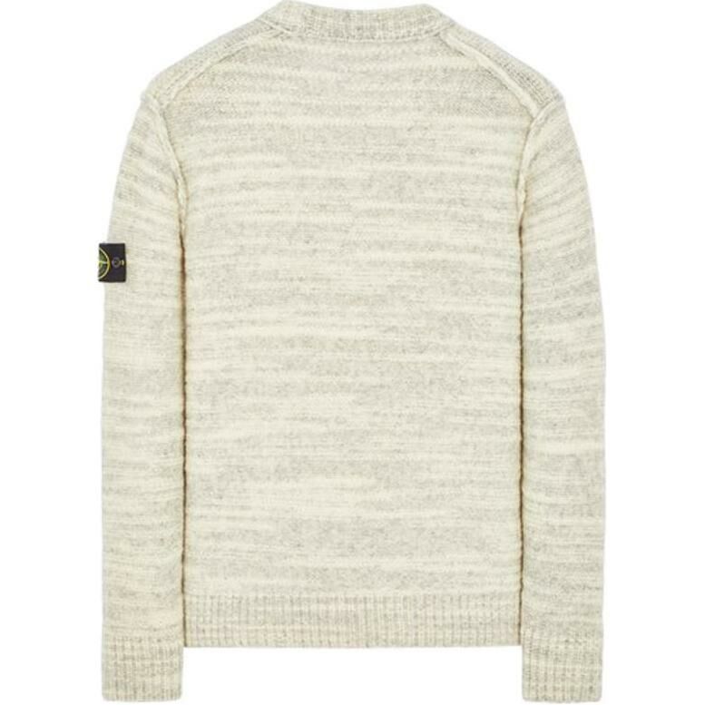 【代購】STONE ISLAND Logo Patch Crewneck Knitted Slub Jumper