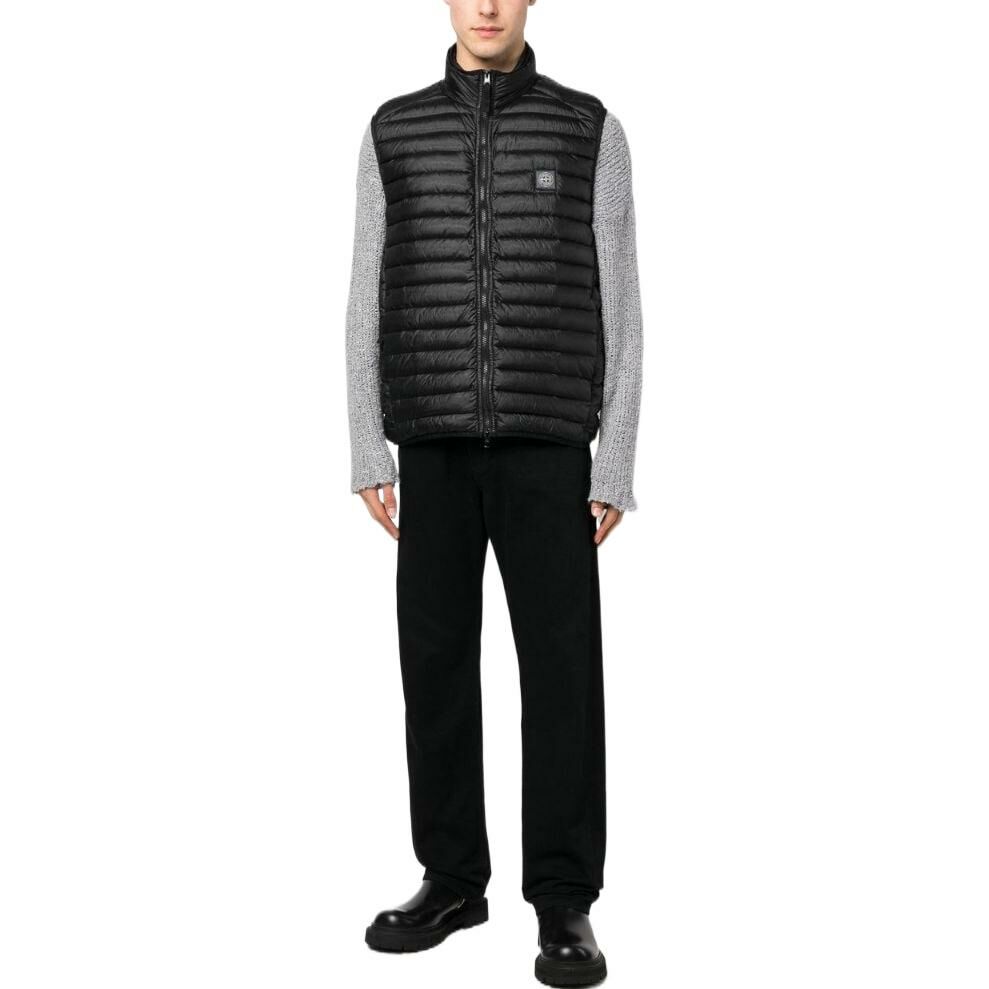 【代購】STONE ISLAND Padded Logo-Patch Quilted Gilet