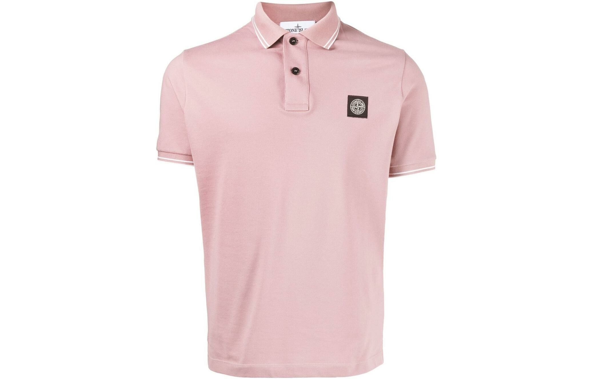 【代購】STONE ISLAND Polo Shirts Men Pink