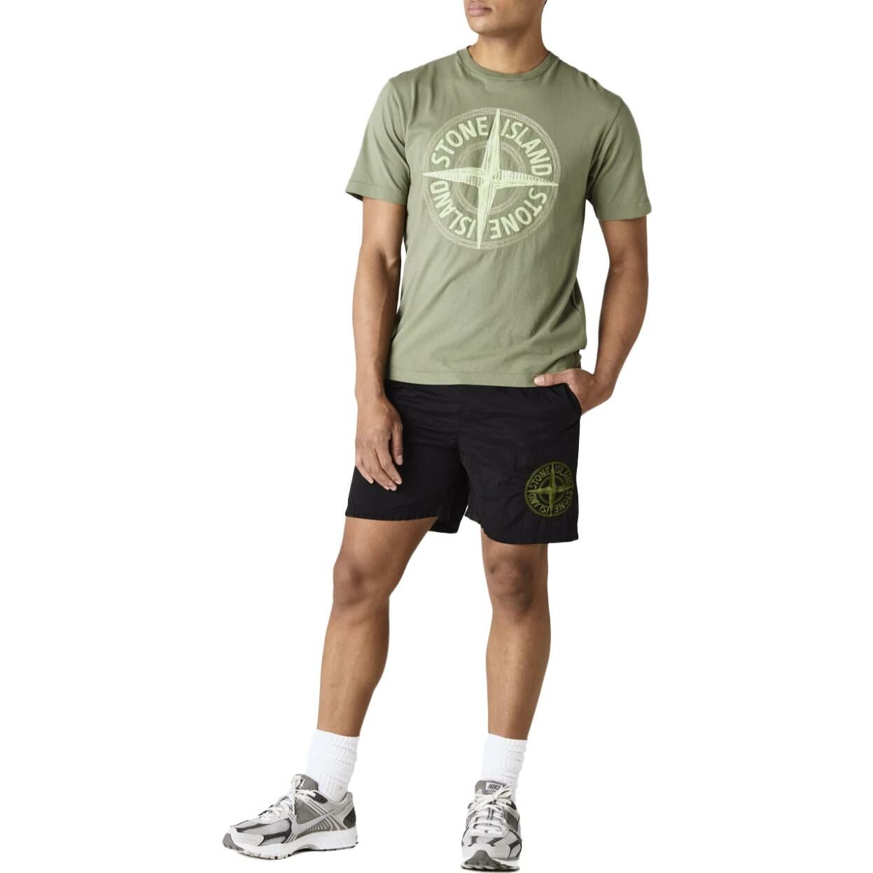 【代購】STONE ISLAND Casual Shorts Men Black