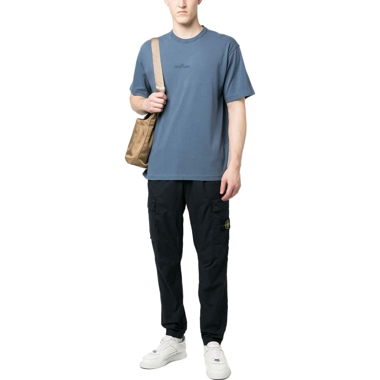 【代購】STONE ISLAND T-Shirts Men Blue