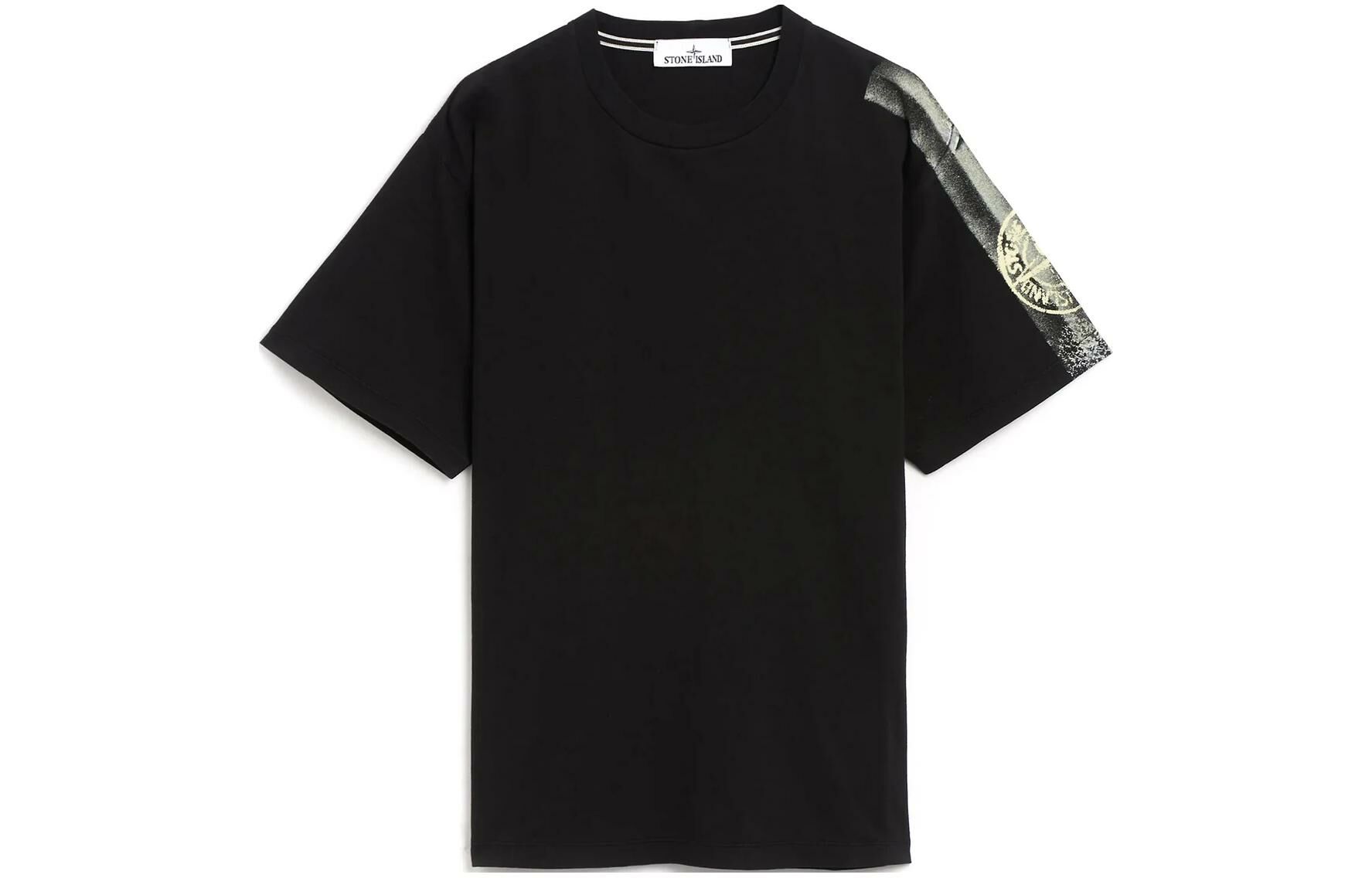 【代購】STONE ISLAND Logo Printed Crewneck T-Shirt