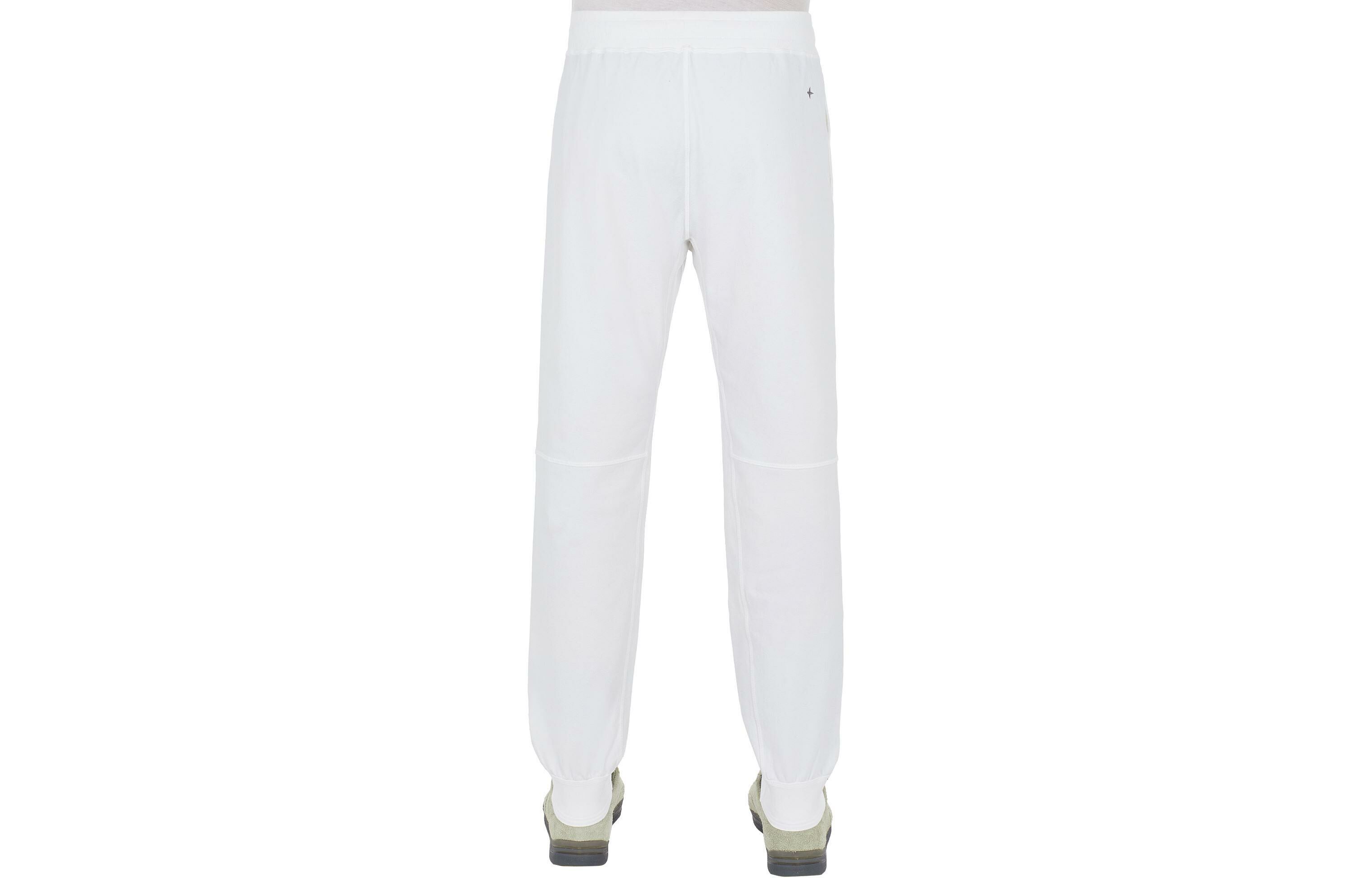 【代購】STONE ISLAND SS24 STELLINA Collection Knitted Sports Pants Men's White